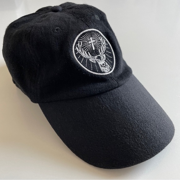 Vintage 90s Y2K  Jagermeister Flex Fit Fitted Dad Hat - M/L - Picture 1 of 7